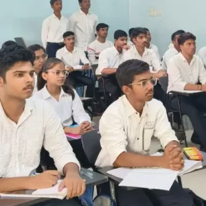 Students attending lectures at Eduspirit Defence Academy