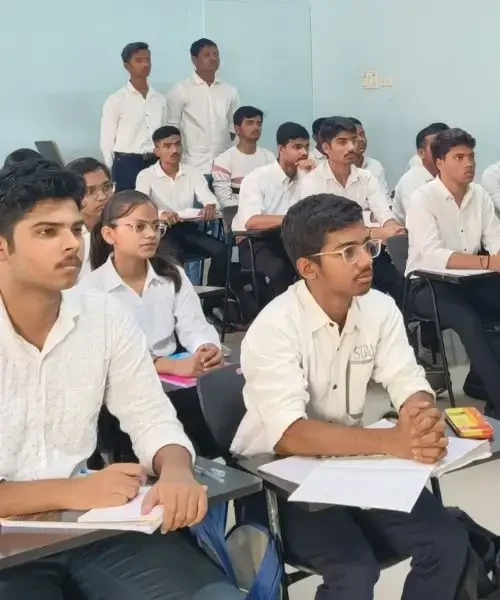 Students attending lectures at Eduspirit Defence Academy